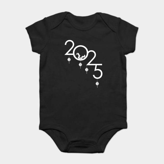 2025 Chinese New Year Origami Snake Baby Bodysuit by HolidayBug